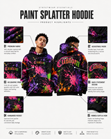 Sweat à capuche surdimensionné pour homme, style streetwear Y2K, imprimé graffiti coloré, mode urbaine décontractée