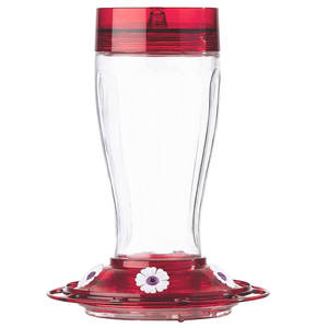 Comedero de colibrí Big Gulp para la salud de las aves, comederos de colibrí de vidrio para exteriores, 5 estaciones de alimentación, casa de pájaros exterior, 40 onzas - Product Image 1