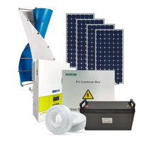 5KW 6KW système solaire éolien hybride hors réseau système d'alimentation panneaux solaires générateur de vent