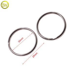 Boucle Métallique Ronde Ajustable pour Porte-clés, Accessoire de Sac en Gros, Décoration de Lanière, Boucle Ouverte en Métal Pas Cher - Product Image 2