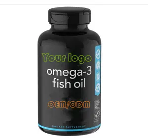 Triple Strength deep sea fish Oil Supplements soft capsule omega 3 fish oil enteric coating softgel for brain health In bulk