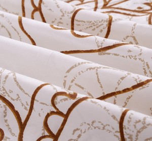 Juego de cama de algodón con estampado de flores, Sábana bajera cómoda de tamaño king, funda de almohada, venta al por mayor - Product Image 5
