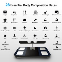 Analyseur corporel numérique complet, machine d'impédancemétrie bioélectrique, analyse de la composition graisseuse jusqu'à 180 kg, analyseur de masse pour la santé et le fitness