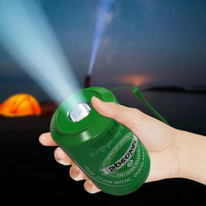 Energía Solar Linterna Botella Altavoz <span class=keywords><strong>Soda</strong></span> Lata Caja de sonido Cerveza Lata Mini Altavoces Regalo promocional - Product Image 4