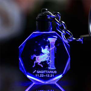 LLavero de cristal Led personalizado, grabado láser 3d, barato, venta al por mayor, regalo promocional - Product Image 3
