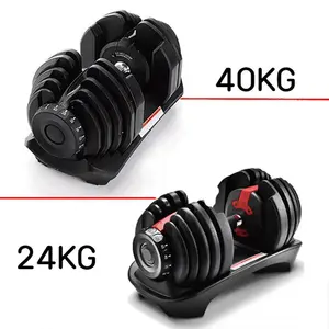 24KG ayarlanabilir dambıl ağırlıkları Set spor Fitness özel Logo dambıl fabrika doğrudan satış