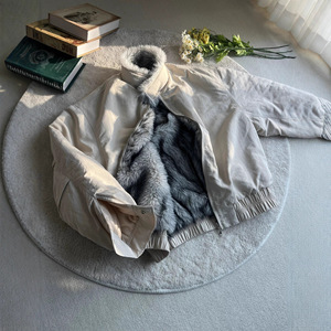 <span class=keywords><strong>Veste</strong></span> pour homme de haute qualité, motif cœur, style streetwear, en coton rembourré, imitation fourrure de loup, imprimé décharge, motif loup royal - Product Image 1