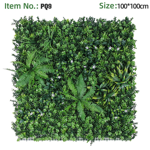 Pannello di Siepe Verticale Artificiale 1m X 1m con Foglie di Felce Tropicale Verde per Paesaggistica e Decorazione di Hotel - Product Image 3