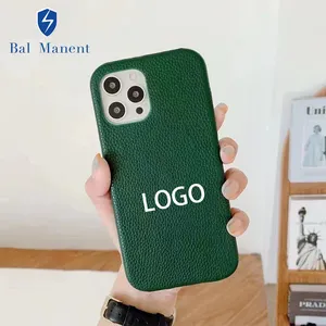 Bal Manent Luxury Custom Logo Phone Back Cover 13 14 15 Pro Plus Max Case For Apple Iphone Case