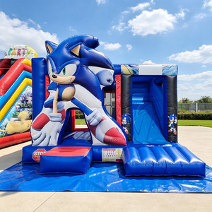 Château <span class=keywords><strong>gonflable</strong></span> commercial en PVC pour enfants avec toboggan, idéal pour la <span class=keywords><strong>location</strong></span> d'événements et <span class=keywords><strong>de</strong></span> fêtes - Product Image 1