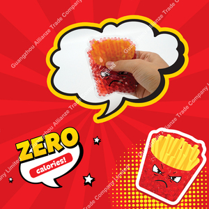 12 Styles Jouet Sensoriel Doux Anti-Stress : Chips de Cola, Burger, Crème Glacée avec Perles d'Eau Orbeeze, Jouet Comestible à Presser à Visage Changeant - Product Image 5