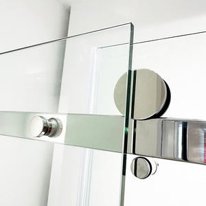 Puerta <span class=keywords><strong>de</strong></span> Ducha <span class=keywords><strong>de</strong></span> Vidrio Deslizante Doble sin Marco, <span class=keywords><strong>de</strong></span> Lujo, Personalizada, Vidrio Templado <span class=keywords><strong>de</strong></span> Alta Calidad, <span class=keywords><strong>Venta</strong></span> Directa <span class=keywords><strong>de</strong></span> Fábrica, Hoteles - Product Image 2
