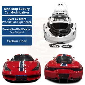 Kit Carrozzeria Completo in Fibra di Carbonio per Ferrari 458 Speciale: Paraurti Anteriore, Diffusore Posteriore, Spoiler, Minigonne Laterali, Cofano Motore - Product Image 1