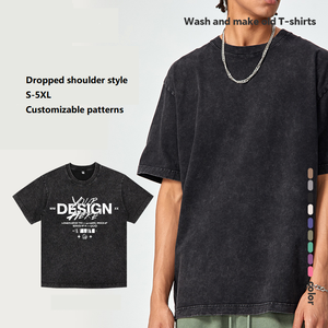 <span class=keywords><strong>เสื้อ</strong></span>ยืดคอตตอน 100% น้ำหนัก 230 กรัม สไตล์วินเทจ พิมพ์โลโก้ตามสั่ง ทรงหลวม ไหล่ตก สำหรับ<span class=keywords><strong>คน</strong></span><span class=keywords><strong>อ้วน</strong></span> คุณภาพสูง - Product Image 1