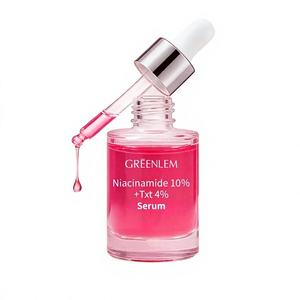 Sérum liquide organique hydratant, éclaircissant et anti-âge Greenlem à la niacinamide, vitamines C et E pour le soin du visage des femmes, marque privée - Product Image 3