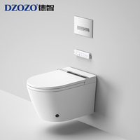 Toilette intelligente murale allongée de luxe avec siège chauffant, télécommande, désodorisation automatique, design moderne, pour hôtel et usage domestique