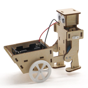 Kits de robotique, chariot robot en bois, assemblage DIY, jouet éducatif STEM pour enfants, modèle pédagogique scientifique - Product Image 3