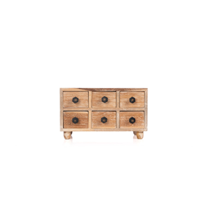 Best Seller Nono Elegant 6-Drawer Storage Solution <b>Square</b> Wood Material for Bedrooms Living Rooms Other Spaces Small Size - Product Image 1