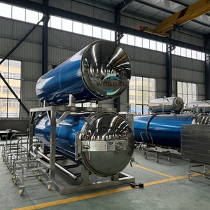 Elektrische Heizung Horizontale industrielle Konserven Sterilisator Autoklav Industrie flaschen Sterilisation maschine - Product Image 1