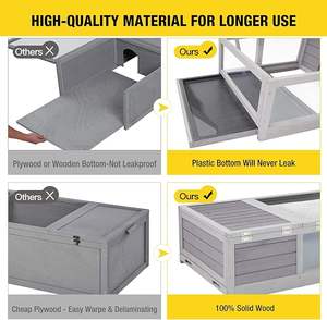 Tortue Habitat Tortue Enclos En Bois Tortue Maison <span class=keywords><strong>Reptile</strong></span> Cage pour Petits Animaux - Product Image 6