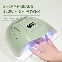 Lampe UV/LED pour les ongles Machine de photothérapie à double source lumineuse Lampe de manucure UV pour femmes et filles Nail Art DIY