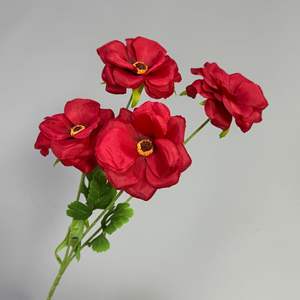 ดอกโบตั๋นผีเสื้อประดิษฐ์ 4 หัว ดอกไม้ปลอมทำจากผ้าไหม สำหรับถ่ายภาพงานแต่งงาน ตกแต่งบ้านและสำนักงาน - Product Image 4