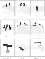 Accessoires de table d'opération, instruments de chirurgie orthopédique, planche de chirurgie de l'épaule, positionneur de genou, écran d'anesthésie pour hôpital