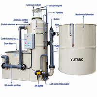 Système d'aquaculture intégré automatique pour l'élevage de poissons en eau douce de 60 m³, système RAS (Recirculating Aquaculture System), biofiltration, oxygénation