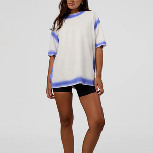 T-shirt décontracté confortable et ample pour femmes, nouvelle arrivée, tissu lourd et respirant, 100% coton, t-shirts oversize pour femmes - Product Image 2