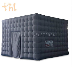 Ticari olay siyah Oxford kumaş taşınabilir köy parti evi şişme Led disko ışığı şişme gece kulübü küp çadır - Product Image 3