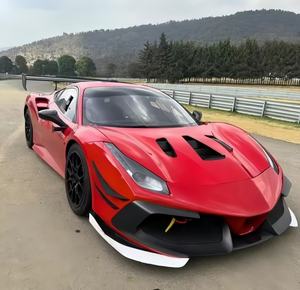 Challenge Evo <span class=keywords><strong>para</strong></span> Ferrari 488 Challenge Evo fibra de carbono seca barra delantera envolvente grande barra trasera - Product Image 5
