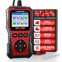 Escáner de Diagnóstico OBD2 Konnwei, Lector de Códigos de Fábrica para Automóviles, Camiones y Motocicletas