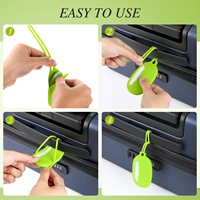 Étiquette de bagage en silicone colorée personnalisée, porte-étiquettes souple pour valise avec porte-carte d'identité et étiquette d'adresse, étiquette de bagage tendance