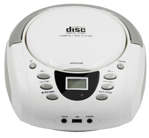 Mini Enceinte <span class=keywords><strong>HIFI</strong></span> Extérieure Sans Fil avec Basses Puissantes, Radio FM et Lecteur <span class=keywords><strong>CD</strong></span> Intégré - Design en Bois 30W RMS - Product Image 1