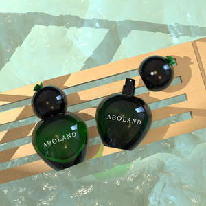 ABOLAND Round Glass Perfume <b>Bottle</b> With Fruit Cap <b>Spray</b> 100ML <b>Empty</b> Fragrance Vial Packaging - Product Image 4
