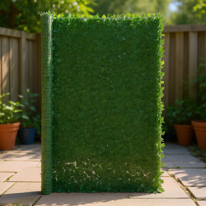 DB Wholesale - Panel de Pared Verde Artificial de 96 x 72 Pulgadas, Diseño 3D de Hiedra, Valla de Privacidad, Marco de Plástico, Revestimiento de PVC, Rectangular, para Jardín - Product Image 2