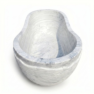 Bañeras Ovaladas Modernas de Lujo Hechas a Medida, Exclusivas en Gris/Grisáceo, Independientes, para Baño, Villa, Hotel, Casa - Product Image 6