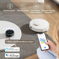 Mesin Pembersih Lantai Karpet Robot 2 in 1 Tangki Air Otomatis Pengisian Daya Sendiri Kontrol Aplikasi Tuya Aspirapolvere Robot Pabrik Oem Cerdas