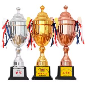 Trofeos de Fútbol de Oro al por Mayor de Guangzhou, Copas Personalizadas con Grabado, Medallas de Metal para Recuerdos Deportivos - Product Image 1