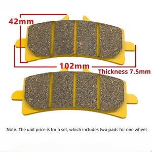 Accessoires de frein, plaquettes de frein GP4 adaptées aux freins à disque Brembo M40 M50 AK Big Clam, plaquettes de frein à disque pour moto - Product Image 2