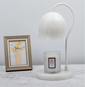 Lampe de nuit LED en forme de tulipe, blanc chaud 2700K, commande tactile, alimentée par batterie, en bois, CRI 90, dimmable, garantie 2 ans - Product Image 2