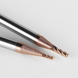 Dao phay đầu cứng toàn phần OEM, khuyến mãi nóng, góc nghiêng 56 độ, 2 cạnh, dụng cụ CNC, đáy phẳng, phủ nano, HRC56 - Product Image 2