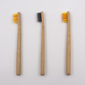 Cepillo de dientes de bambú con cerdas de nailon suaves para niños, cepillo de dientes manual natural y ecológico TBB959 - Product Image 1