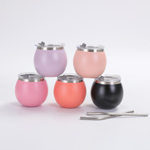 Mini Eggshell Cup Stainless Steel Insulated Tumbler With Straw For Travel - Product Image 2