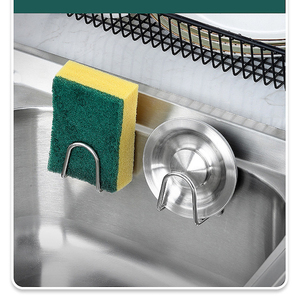 Portaspugna da cucina antiruggine Mini portaspugna adesivo portaspugna per lavello <span class=keywords><strong>in</strong></span> <span class=keywords><strong>acciaio</strong></span> inossidabile - Product Image 5