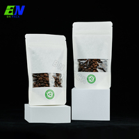 Sachet Doypack en Papier Kraft Recyclable avec Logo Personnalisé pour Grains de Café, Noix, Thé et Emballage Alimentaire de Marque