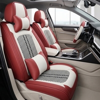 Housses de siège de voiture universelles personnalisables, style professionnel, cuir Nappa, 16 pièces, ensemble complet, quatre saisons, CR-V Accord Civic