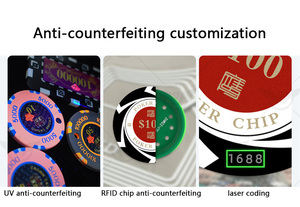 Fichas de Póker Personalizadas de 14g en Oferta, con Varios Diseños y Colores, Juego de Fichas de Póker de Arcilla Premium de Dos Tonos, Venta al Por Mayor - Product Image 6