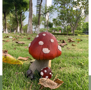 Mantar reçine bahçe süslemeleri açık balkon süslemeleri avlu bahçe heykeller açık el sanatları - Product Image 3