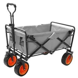 China brand Outdoor sporting Events folding wagon color folding wagon cart metal folding handcart wagon